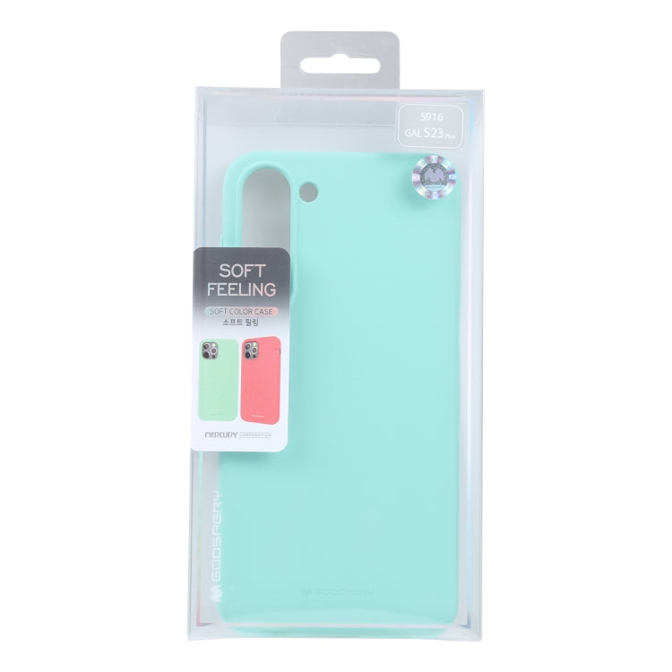 For Samsung Galaxy S23+ 5G GOOSPERY SOFT FEELING Liquid TPU Soft Case(Mint Green)