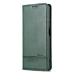 For Xiaomi Redmi Note 12 Pro China / Note 12 Pro+ China AZNS Magnetic Calf Texture Flip Leather Phone Case(Dark Green)