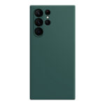 For Samsung Galaxy S23 Ultra 5G Imitation Liquid Silicone Phone Case(Dark Green)