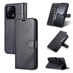 For Xiaomi 13 Pro AZNS Sheepskin Texture Flip Leather Phone Case(Black)