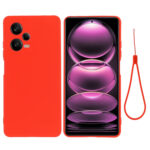 For Xiaomi Redmi Note 12 Pro China Pure Color Liquid Silicone Shockproof Full Coverage Case(Red)