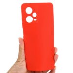 For Xiaomi Redmi Note 12 Pro China Pure Color Liquid Silicone Shockproof Full Coverage Case(Red)