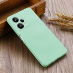 For Xiaomi Redmi Note 12 Pro China Pure Color Liquid Silicone Shockproof Full Coverage Case(Green)