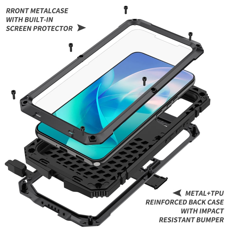 For Samsung Galaxy S23 5G R-JUST Waterproof Dustproof Shockproof Phone Case(Black)