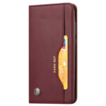 For Samsung Galaxy S23 5G Knead Skin Texture Horizontal Flip Leather Phone Case(Wine Red)