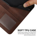 For Xiaomi 13 Stitching Calf Texture Buckle Leather Phone Case(Brown)