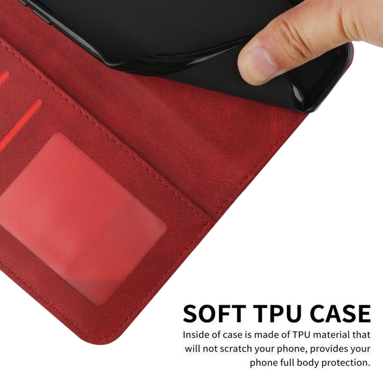 For Xiaomi 13 Stitching Calf Texture Buckle Leather Phone Case(Red)