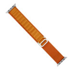 Nylon Loop Watch Band For Apple Watch Ultra 49mm / Series 8&7 45mm / SE 2&6&SE&5&4 44mm / 3&2&1 42mm(Orange)