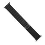 Nylon Loop Watch Band For Apple Watch Ultra 49mm / Series 8&7 45mm / SE 2&6&SE&5&4 44mm / 3&2&1 42mm(Black)