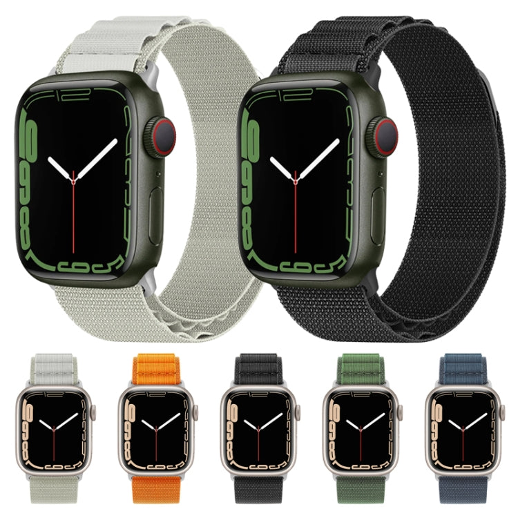 Nylon Loop Watch Band For Apple Watch Series 8&7 41mm / SE 2&6&SE&5&4 40mm / 3&2&1 38mm(Grey)