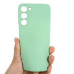 For Samsung Galaxy S23+ 5G Pure Color Liquid Silicone Shockproof Full Coverage Phone Case(Green)