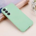 For Samsung Galaxy S23+ 5G Pure Color Liquid Silicone Shockproof Full Coverage Phone Case(Green)