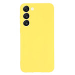 For Samsung Galaxy S23+ 5G Pure Color Liquid Silicone Shockproof Full Coverage Phone Case(Yellow)