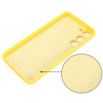 For Samsung Galaxy S23+ 5G Pure Color Liquid Silicone Shockproof Full Coverage Phone Case(Yellow)