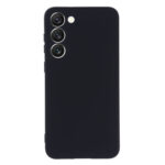 For Samsung Galaxy S23+ 5G Pure Color Liquid Silicone Shockproof Full Coverage Phone Case(Black)