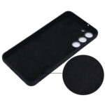 For Samsung Galaxy S23+ 5G Pure Color Liquid Silicone Shockproof Full Coverage Phone Case(Black)