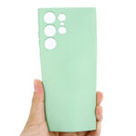 For Samsung Galaxy S23 Ultra 5G Pure Color Liquid Silicone Shockproof Full Coverage Phone Case(Green)