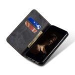 For Samsung Galaxy S23 Ultra 5G Denim Texture Leather Phone Case(Black)