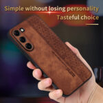 For Samsung Galaxy S23+ 5G AZNS 3D Embossed Skin Feel Phone Case(Purple)