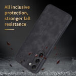 For Samsung Galaxy S23+ 5G AZNS 3D Embossed Skin Feel Phone Case(Purple)