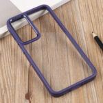 For Samsung Galaxy S23 5G Clear Acrylic Soft TPU Phone Case(Dark Purple)