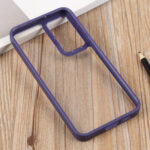 For Samsung Galaxy S23 5G Clear Acrylic Soft TPU Phone Case(Dark Purple)