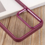 For Samsung Galaxy S23 5G Clear Acrylic Soft TPU Phone Case(Cherry Red)