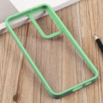 For Samsung Galaxy S23 5G Clear Acrylic Soft TPU Phone Case(Tea Green)