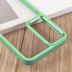 For Samsung Galaxy S23 5G Clear Acrylic Soft TPU Phone Case(Tea Green)