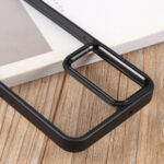 For Samsung Galaxy S23 5G Clear Acrylic Soft TPU Phone Case(Black)