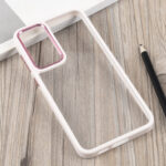 For Samsung Galaxy S23 5G Clear Acrylic Soft TPU Phone Case(Beige)