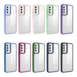 For Samsung Galaxy S23 5G Clear Acrylic Soft TPU Phone Case(Tea Green)