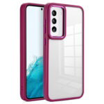 For Samsung Galaxy S23+ 5G Clear Acrylic Soft TPU Phone Case(Cherry Red)