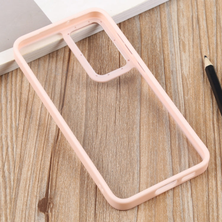 For Samsung Galaxy S23+ 5G Clear Acrylic Soft TPU Phone Case(Pink)