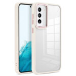 For Samsung Galaxy S23+ 5G Clear Acrylic Soft TPU Phone Case(Beige)