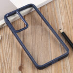 For Samsung Galaxy S23 Ultra 5G Clear Acrylic Soft TPU Phone Case(Navy Blue)