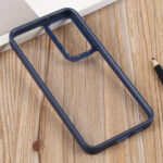 For Samsung Galaxy S23 Ultra 5G Clear Acrylic Soft TPU Phone Case(Navy Blue)