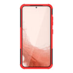 For Samsung Galaxy S23 5G Tire Texture TPU + PC Phone Case with Holder(Red)