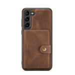 For Samsung Galaxy S23 5G JEEHOOD Retro Magnetic Detachable Wallet Phone Case(Brown)