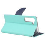 For Samsung Galaxy S23+ 5G GOOSPERY FANCY DIARY Cross Texture Leather Phone Case(Mint Green)