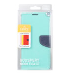 For Samsung Galaxy S23+ 5G GOOSPERY FANCY DIARY Cross Texture Leather Phone Case(Mint Green)