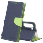 For Samsung Galaxy S23+ 5G GOOSPERY FANCY DIARY Cross Texture Leather Phone Case(Navy Blue)