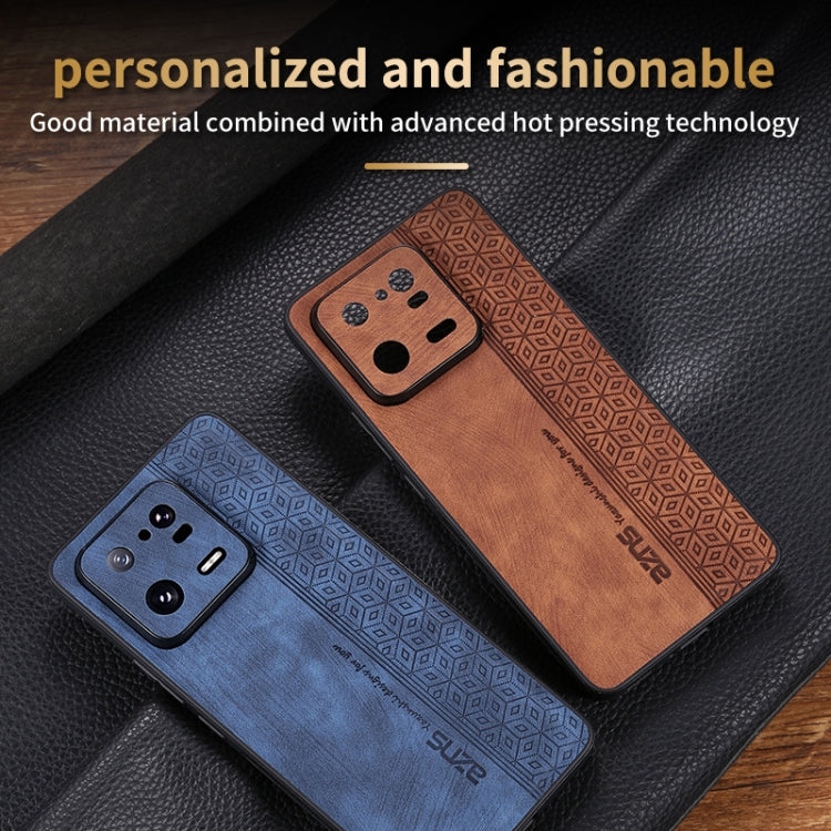 For Xiaomi 13 Pro AZNS 3D Embossed Skin Feel Phone Case(Sapphire Blue)