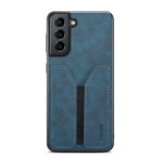 For Samsung Galaxy S23 5G Denior DV Elastic Card PU Back Cover Phone Case(Blue)