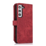 For Samsung Galaxy S23 5G Dream 9-Card Wallet Zipper Bag Leather Phone Case(Red)