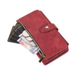 For Samsung Galaxy S23 5G Dream 9-Card Wallet Zipper Bag Leather Phone Case(Red)