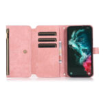 For Samsung Galaxy S23 5G Dream 9-Card Wallet Zipper Bag Leather Phone Case(Pink)