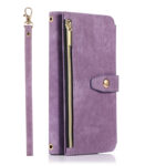 For Samsung Galaxy S23 5G Dream 9-Card Wallet Zipper Bag Leather Phone Case(Purple)