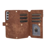 For Samsung Galaxy S23+ 5G Dream 9-Card Wallet Zipper Bag Leather Phone Case(Brown)