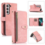 For Samsung Galaxy S23+ 5G Dream 9-Card Wallet Zipper Bag Leather Phone Case(Pink)